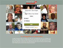 Tablet Screenshot of christianseniordating.com